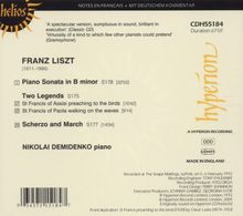 Franz Liszt (1811-1886): Klaviersonate h-moll, CD