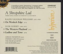 Ivor Gurney (1890-1937): Ludlow &amp; Teme für Tenor &amp; Kammerensemble, CD