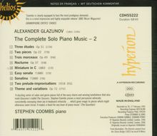 Alexander Glasunow (1865-1936): Klavierwerke Vol.2, CD