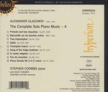 Alexander Glasunow (1865-1936): Klavierwerke Vol.4, CD
