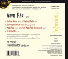 Arvo Pärt (geb. 1935): Berliner Messe, CD