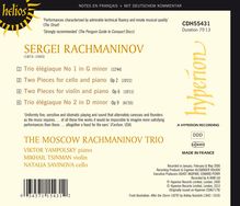 Sergej Rachmaninoff (1873-1943): Klaviertrios Nr.1 &amp; 2, CD