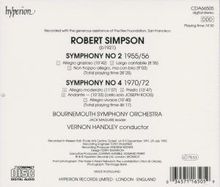 Robert Simpson (1921-1997): Symphonien Nr.2 &amp; 4, CD