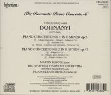 Ernst von Dohnanyi (1877-1960): Klavierkonzerte Nr.1 &amp; 2, CD