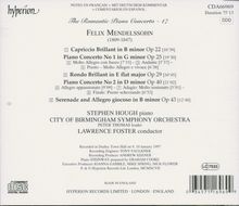 Felix Mendelssohn Bartholdy (1809-1847): Klavierkonzerte Nr.1 &amp; 2, CD