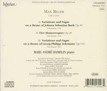 Max Reger (1873-1916): Variationen &amp; Fuge über ein Bach-Thema op.81, CD