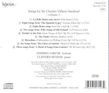 Charles Villiers Stanford (1852-1924): Sämtliche Lieder Vol.1, CD