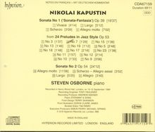 Nikolai Kapustin (1937-2020): Klaviersonaten Nr.1 &amp; 2 (opp.39 &amp; 54), CD