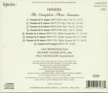 Georg Friedrich Händel (1685-1759): Flötensonaten op.1 Nr.1,1a,5,9, CD