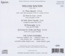 William Walton (1902-1983): Klavierquartett, CD