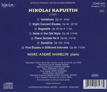 Nikolai Kapustin (1937-2020): Klaviersonate Nr.6 (op.62), CD