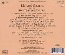 Richard Strauss (1864-1949): Sämtliche Klavierlieder Vol.1, CD