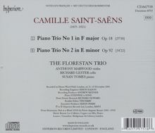 Camille Saint-Saens (1835-1921): Klaviertrios Nr.1 &amp; 2 (opp.18 &amp; 92), CD