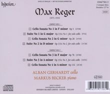 Max Reger (1873-1916): Sonaten für Cello &amp; Klavier Nr.1-4, 2 CDs