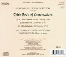 Giovanni Pierluigi da Palestrina (1525-1594): Lamentationes (Buch 3), CD