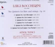 Luigi Boccherini (1743-1805): Flötenquintette G.425-430 (op.19), CD