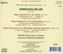 Ferdinand Hiller (1811-1885): Klavierkonzerte Nr.1-3, CD
