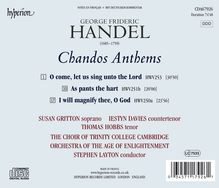 Georg Friedrich Händel (1685-1759): Chandos Anthems Nr.5a,6a,8, CD