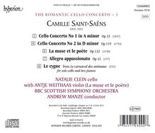 Camille Saint-Saens (1835-1921): Cellokonzerte Nr.1 &amp; 2, CD