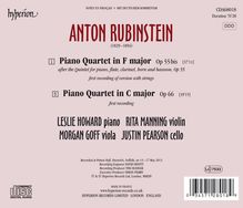 Anton Rubinstein (1829-1894): Klavierquartette F-Dur op.55b &amp; C-Dur op.66, CD
