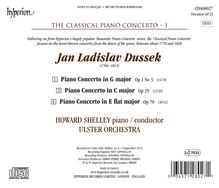 Johann Ludwig Dussek (1760-1812): Klavierkonzerte op.1 Nr.3, op.29, op.70, CD