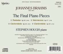 Johannes Brahms (1833-1897): Klavierstücke opp.116-119, CD