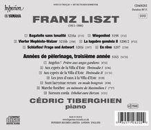 Franz Liszt (1811-1886): Annees de Pelerinage (3.Jahr), CD