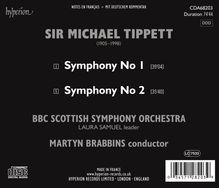 Michael Tippett (1905-1998): Symphonien Nr.1 &amp; 2, CD