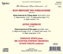 Hans Bronsart von Schellendorff (1830-1913): Klavierkonzert fis-moll op.10, CD