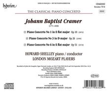 Johann Baptist Cramer (1771-1858): Klavierkonzerte Nr.1,3,6, CD