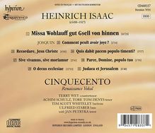Heinrich Isaac (1450-1517): Missa Wohlauff gut Gsell von hinnen, CD