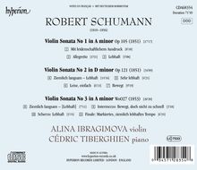 Robert Schumann (1810-1856): Sonaten für Violine &amp; Klavier Nr.1-3, CD