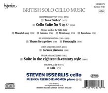 Steven Isserlis - British Solo Cello Music, CD
