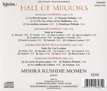 "HALL OF MIRRORS" mit Werken von Couperin, Rameau und Jacquet de la Guerre. Pianistin: Mishka Rushdie Momen. Hyperion Records.