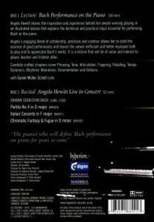 Angela Hewitt - Bach Performance on the Piano, DVD