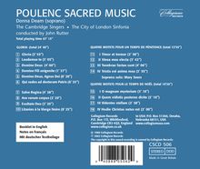 Francis Poulenc (1899-1963): Geistliche Chorwerke, CD