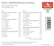 Johann Sebastian Bach (1685-1750): Sonaten &amp; Partiten für Violine  &amp; Klavier BWV 1001-1006, 2 CDs