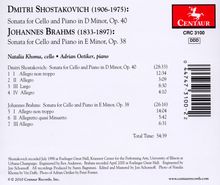Dmitri Schostakowitsch (1906-1975): Sonate für Cello &amp; Klavier op.40, CD