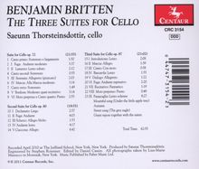 Benjamin Britten (1913-1976): Suiten für Cello solo Nr.1-3 (opp.72,80,87), CD