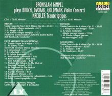 Bronislaw Gimpel spielt Violinkonzerte, 2 CDs
