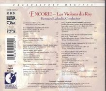 Les Violons du Roy - Encores, CD