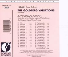 Johann Sebastian Bach (1685-1750): Goldberg-Variationen BWV 988 für Orgel, CD