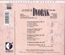 Antonin Dvorak (1841-1904): Sonatine für Violine &amp; Klavier op.100, CD