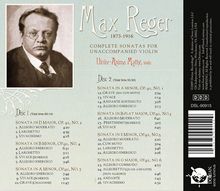 Max Reger (1873-1916): Sonaten für Violine solo op.91 Nr.1-7, 2 CDs