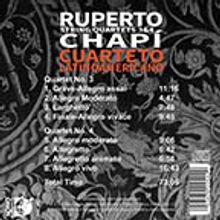 Ruperto Chapi (1851-1909): Streichquartette Nr.3 &amp; 4, CD