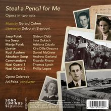 Gerald Cohen (geb. 1960): Steal a Pencil for Me, 2 CDs