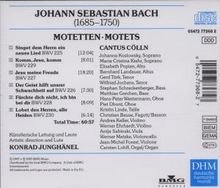 Johann Sebastian Bach (1685-1750): Motetten BWV 225-230, CD