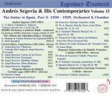 Segovia and his Contemporaries Vol.15, CD