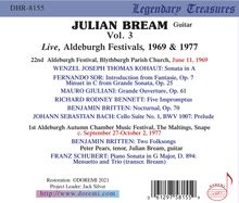 Julian Bream - Legendary Treasures Vol.3, CD