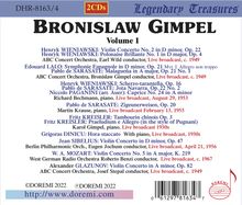 Bronislaw Gimpel - Legendary Treasures Vol.1, 2 CDs